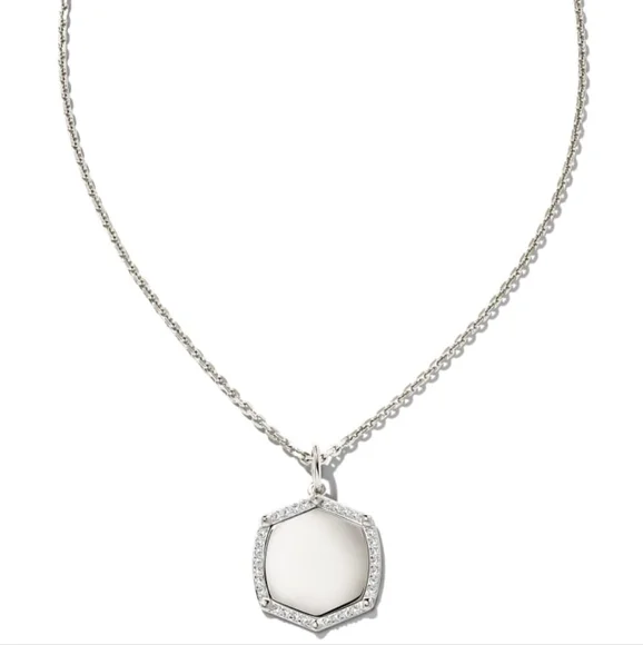 Kendra Scott 'Davis' Sterling Silver Luxe Charm Necklace - Picture 1 of 9